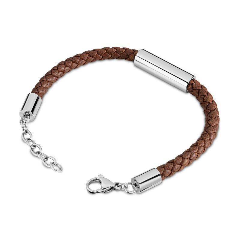 Timberland Baxter Lake Brown Leather Bracelet