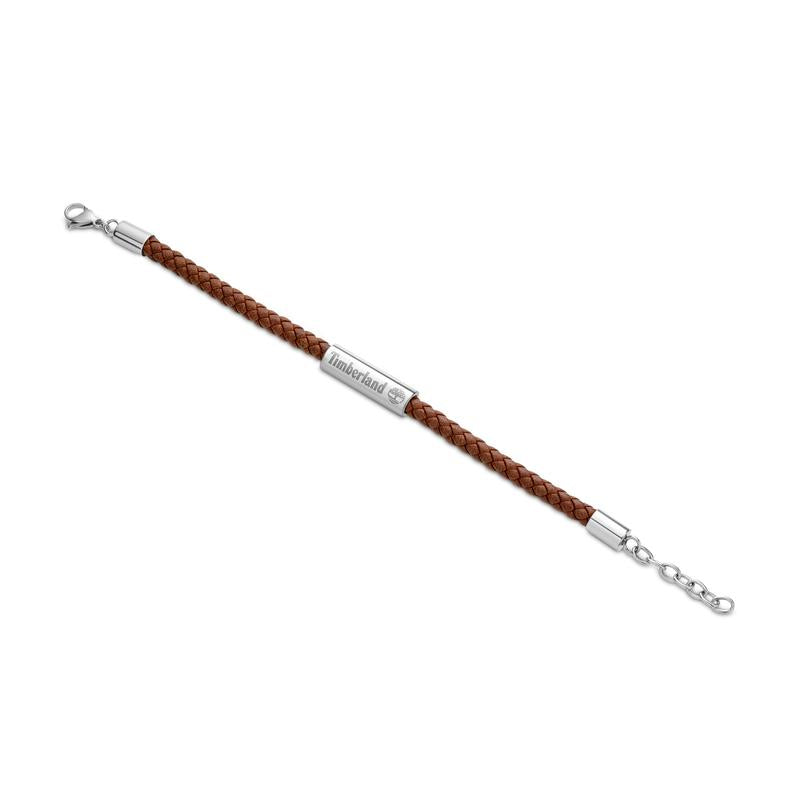 Timberland Baxter Lake Brown Leather Bracelet