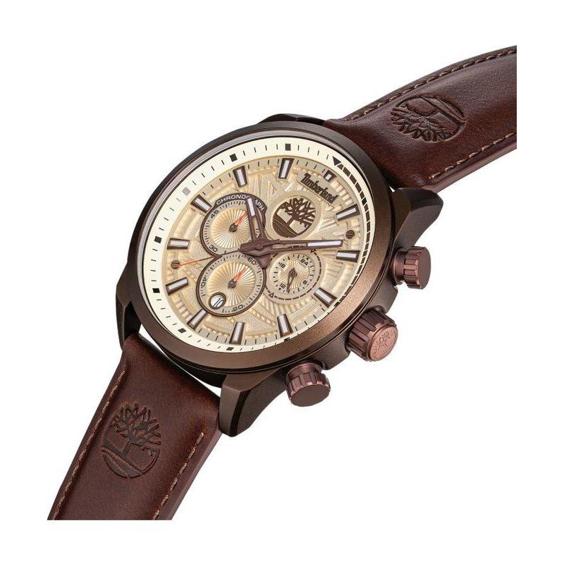 Timberland Henniker II Men's Brown Leather Strap Watch