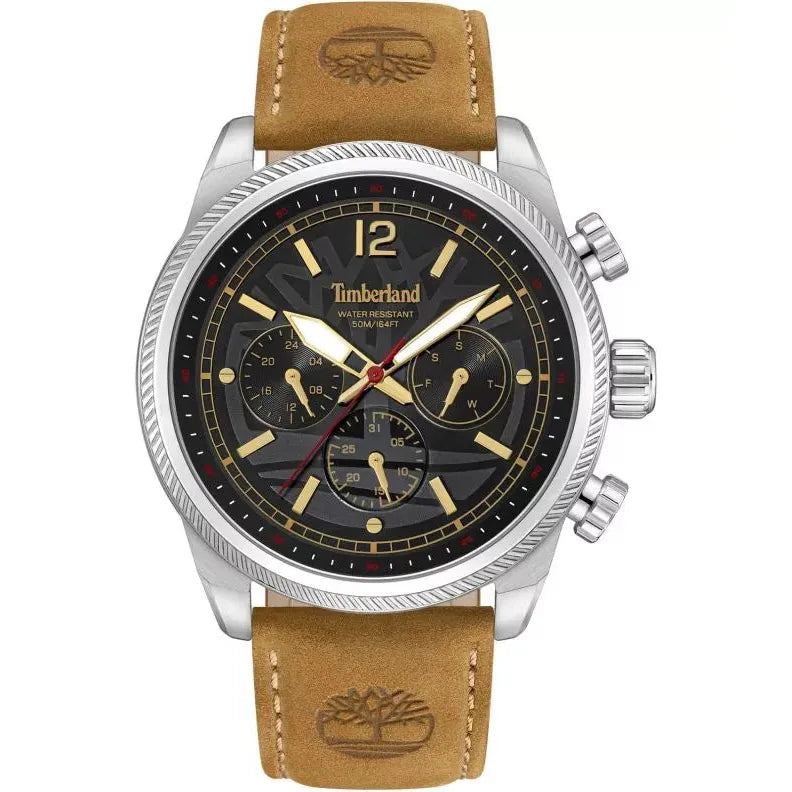 Timberland Henniker II Stainless Steel Black Dial Watch