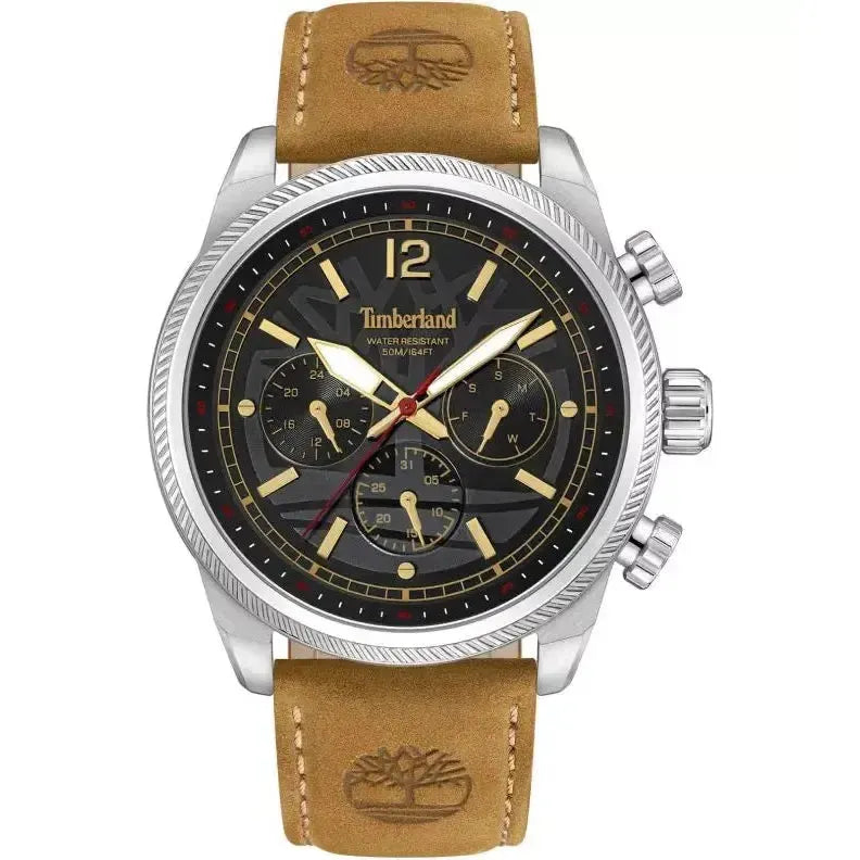 Timberland Henniker II Stainless Steel Black Dial Watch