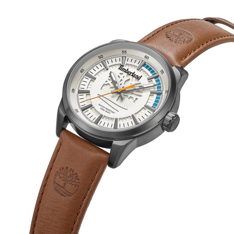 Timberland Lanigan Brown Leather Quartz Watch