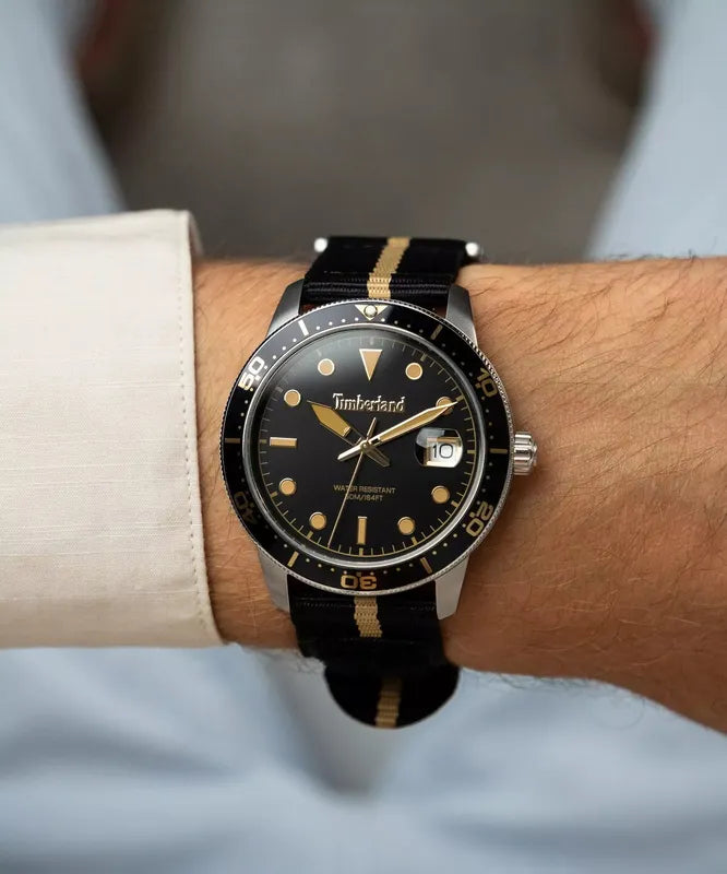 Timberland Peatfield Men's Watch Set with Leather and Fabric Straps