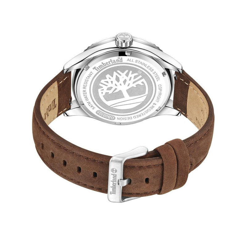 Timberland Ashmont 3 Hands-Date Leather Strap