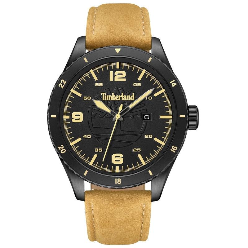 Timberland Ashmont 3 Hands-Date Leather Strap