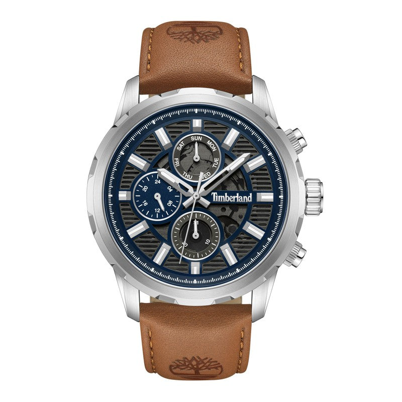 Timberland Hampton Harbour Multifunction Brown Leather Strap