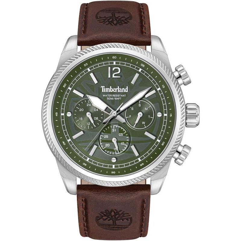 Timberland Henniker II Men's Green Dial Leather Watch