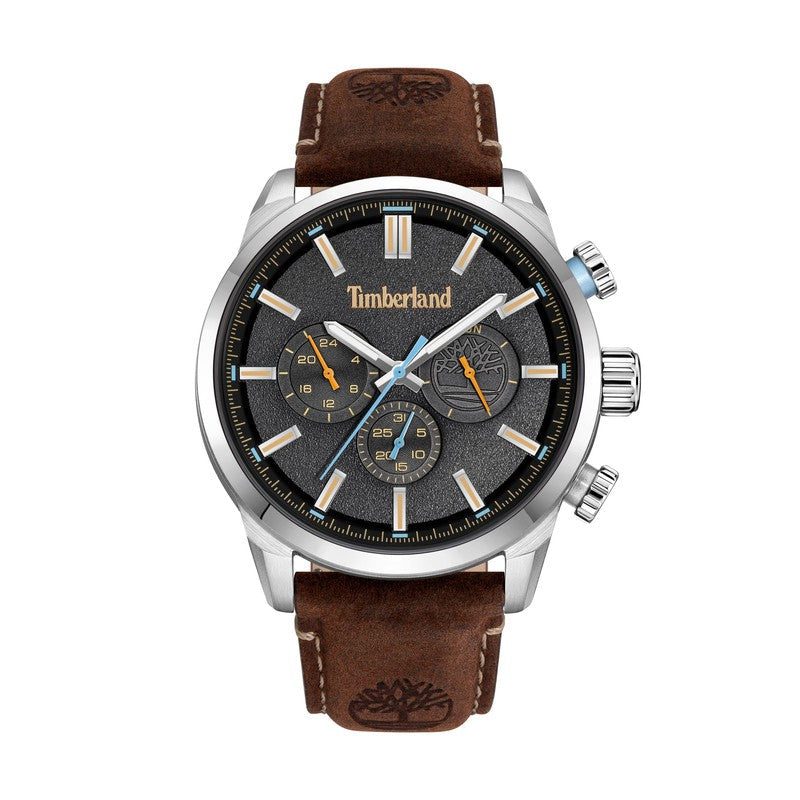 Timberland Henniker II Multifunction Brown Leather Strap