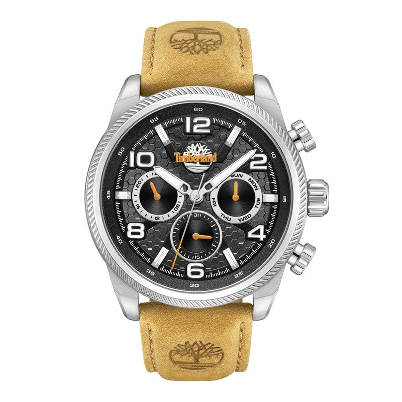 Timberland Henniker II Multifunction Tan Leather Strap