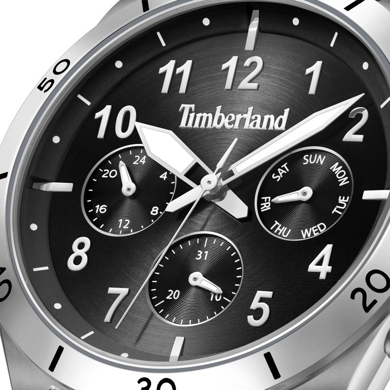 Timberland Hooksett Multifunction Black Dial Watch