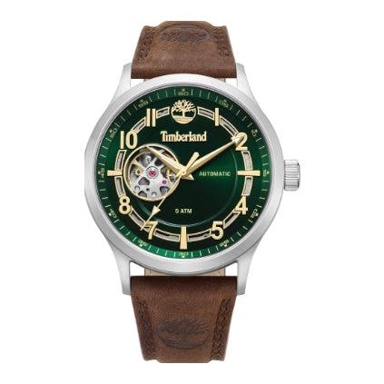 Timberland Langerbuck 3 Hands Chronograph Brown Leather Strap