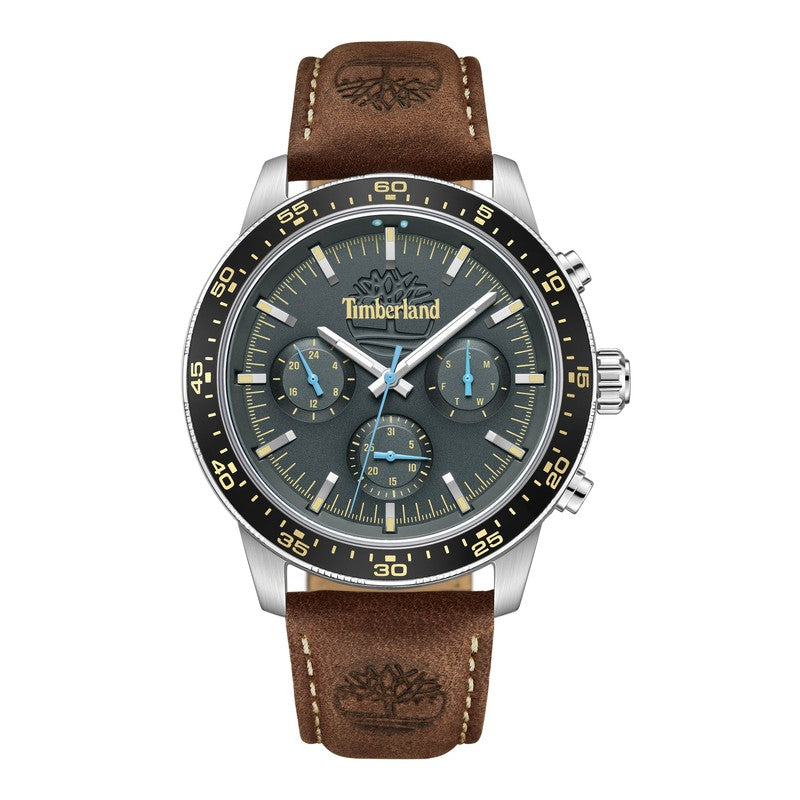 Timberland Parkman Multifunction Brown Leather Strap