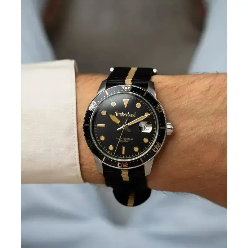 Timberland Peatfield Men's Watch Set with Leather and Fabric Straps