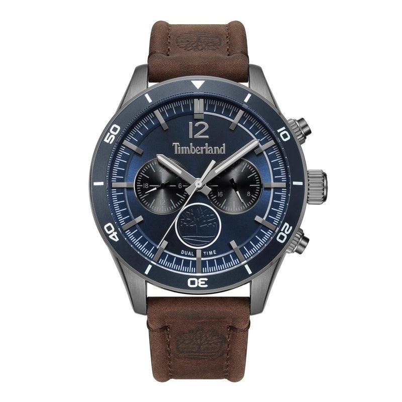 Timberland Gents Ashmont Blue Dial 3 Hands, Dual Time Watch - TDWGF2230903